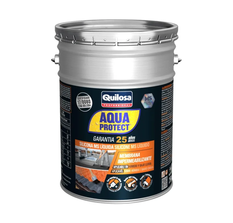 Silicona ms liquida exterior quilosa color blanco para hormigón 1kg.