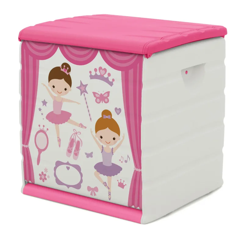 Banco-baúl de resina para exterior plastiken space-saver 60 x 61 x 53 cm y capacidad de 190 l