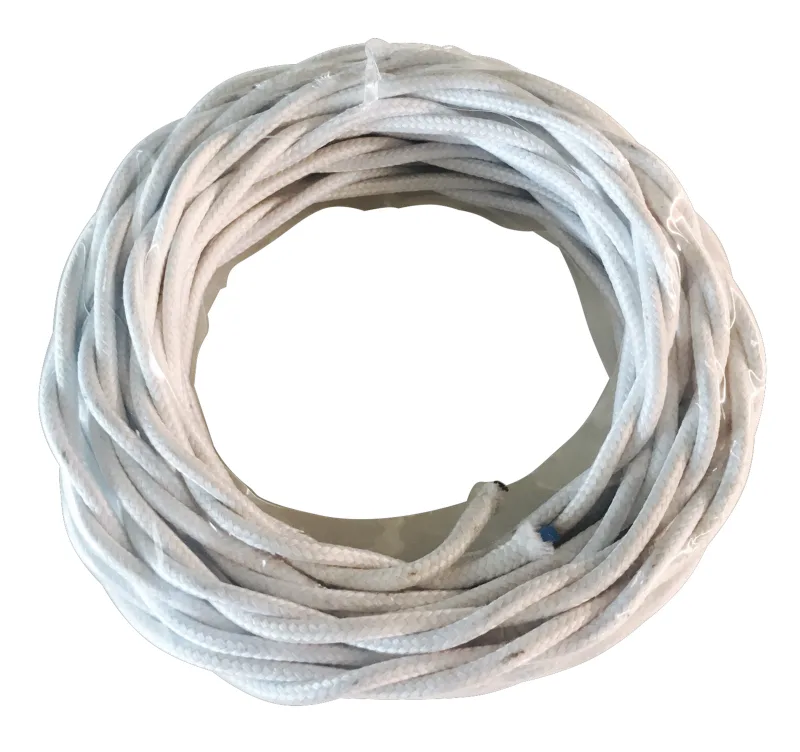 Cable eléctrico trenzado lexman blanco 2x1,5 mm² 10 m