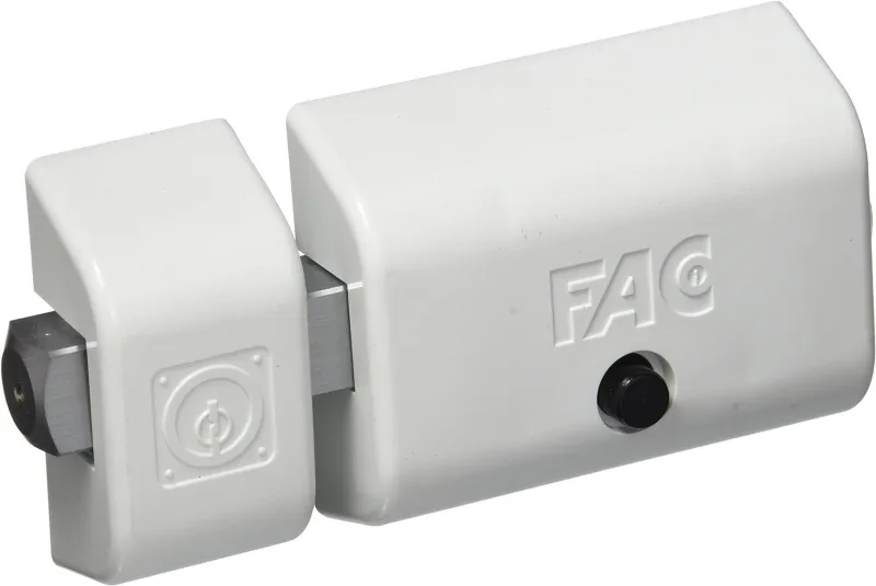 Cerrojo de seguridad fac 446-rp/80 magnet uve llave-botón de 80 mm ancho blanco