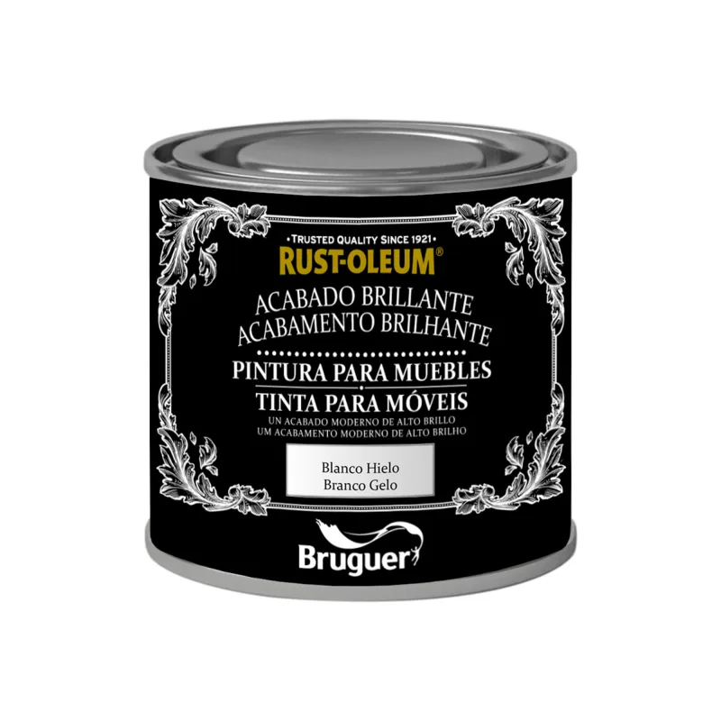 Pintura para muebles efecto brillante rust-oleum 125 ml blanco hielo
