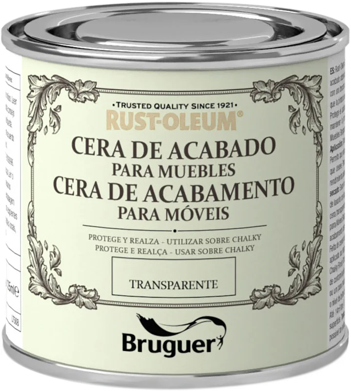 Cera de acabado para muebles rust-oleum 125 ml transparente