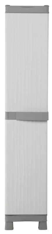 Armario alto baldas de resina wave 35x182x44 cm color gris 1 puerta