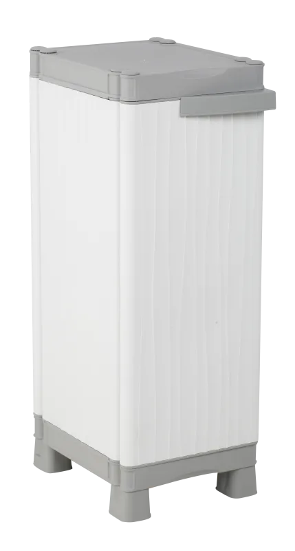 Armario bajo de resina wave 35x97.6x43.8 cm color gris 1 puerta