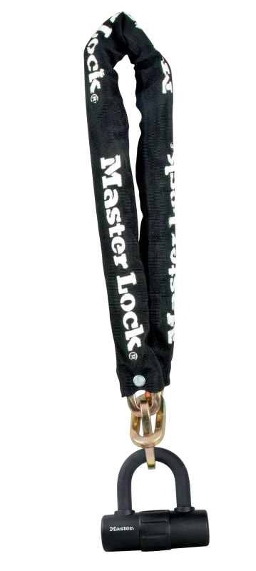 Cadena antirrobo con candado con llave de 10 mm de ø y 1 metros de longitud