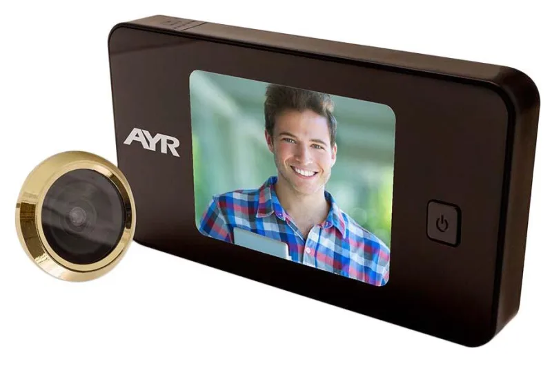 Mirilla digital ayr mod 752 con pantalla 3.2 negro latonado