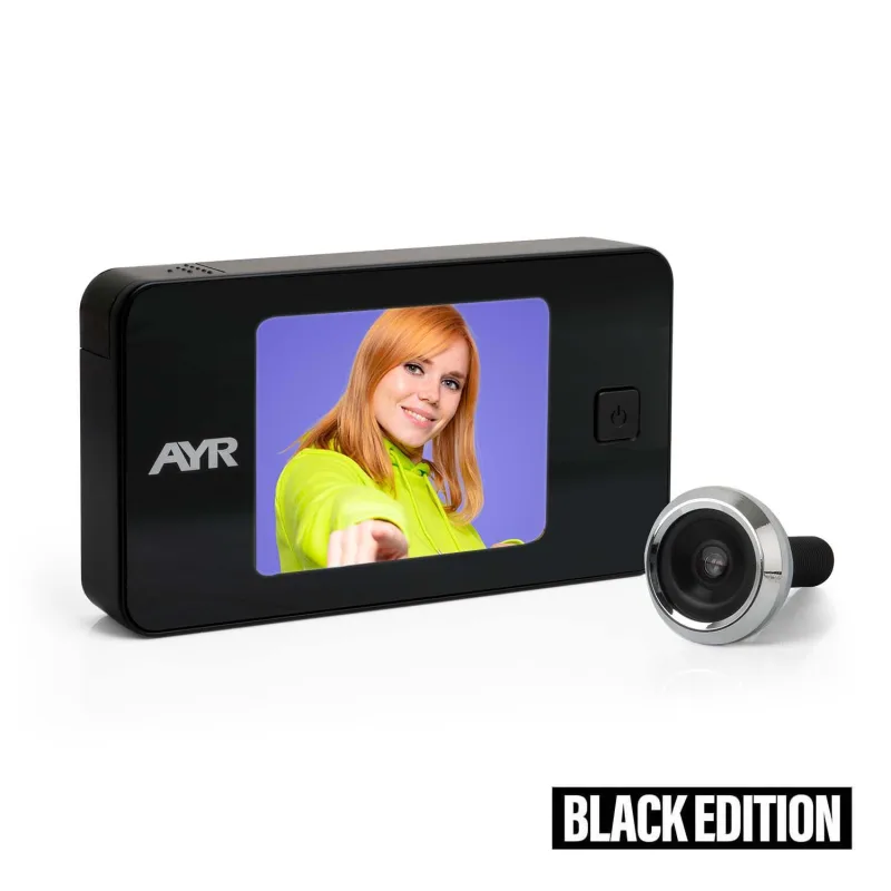 Mirilla digital ayr mod 752 con pantalla lcd 3.2 negro cromado