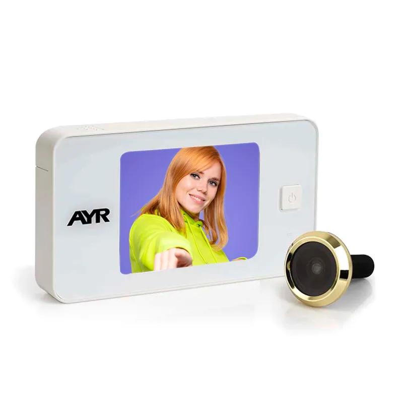 Mirilla digital ayr mod 752 con pantalla 3.2 blanco latonado