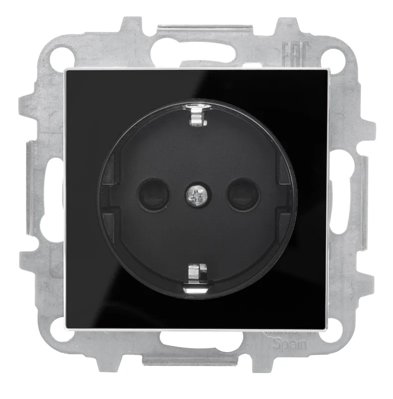 Enchufe niessen sky cristal negro