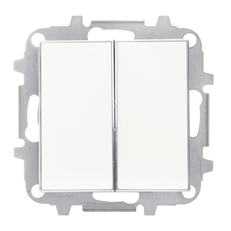 Interruptor doble niessen sky blanco