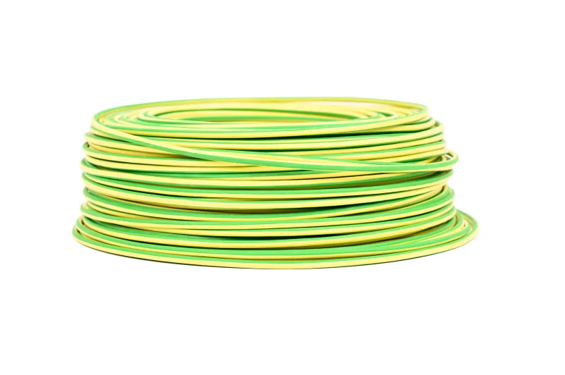 Cable eléctricolibre de halógenos lexman h07vz1 vd/amarillo 6 mm2 50 m