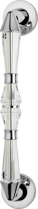 1 pomo de puerta fijo de cristal brillante