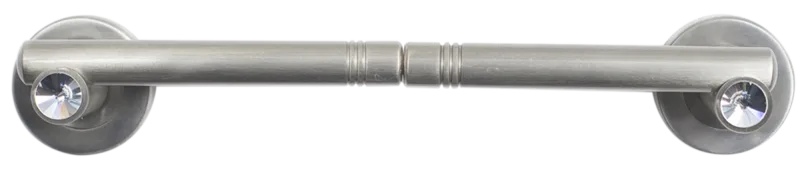 Tirador de puerta de latón niquelado satinado