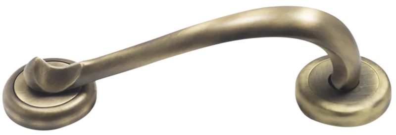 Tirador de puerta de latón transparente