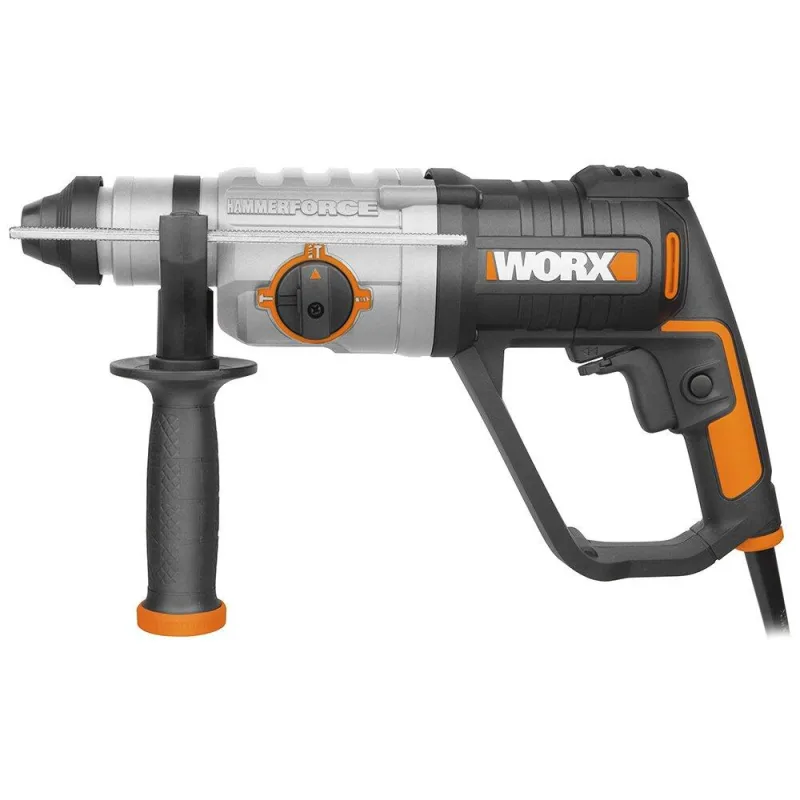 Martillo perforador sds+ 3 funciones worx wx339.3 800w 2,5j