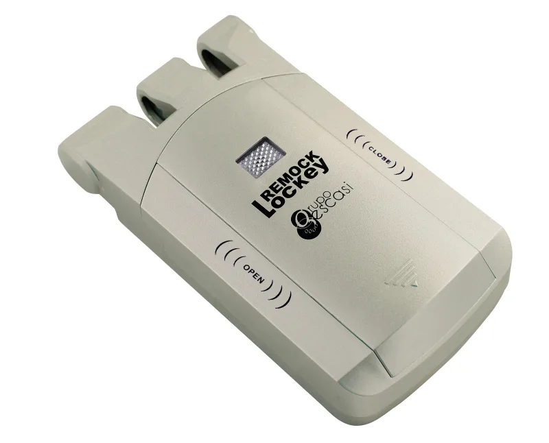 Cerradura eléctrica remock lockey rlk dorado con mando a distancia