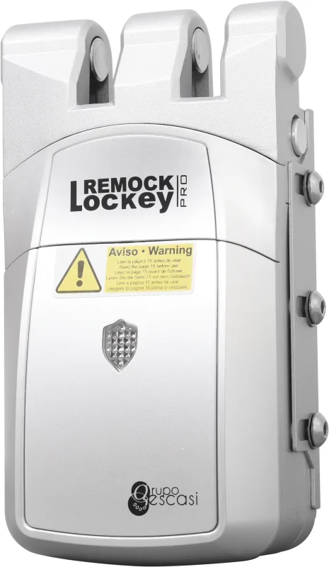 Cerradura electrónica remock lockey pro plata con mando a distancia