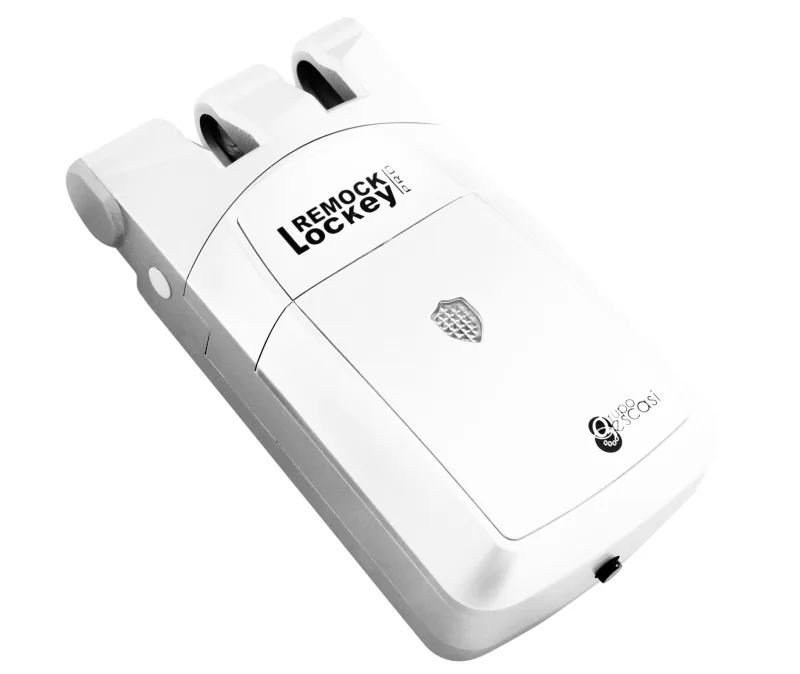 Cerradura eléctrica remock lockey rlp pro blanco con mando a distancia