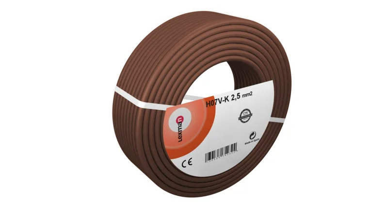 Cable eléctrico top cable h07v-k marrón 2,5 mm² 200 m