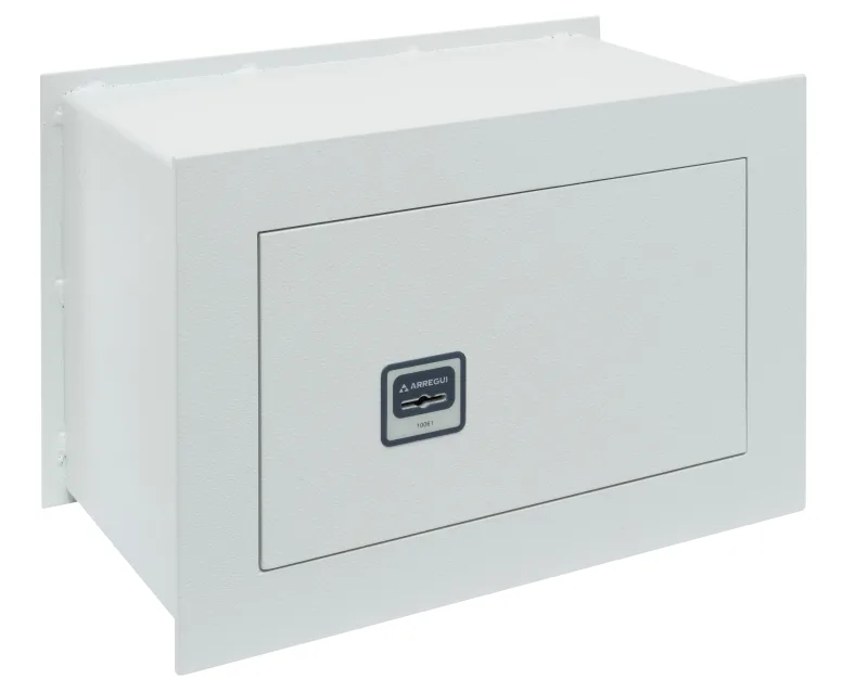 Caja fuerte para empotrar en pared arregui 271320 cerradura de llave 23x35x20 cm