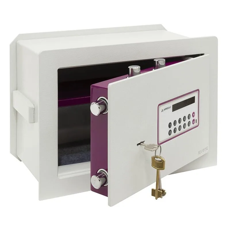 Caja fuerte para empotrar arregui 151040 con código y con llave 27x38,5x20/30 cm