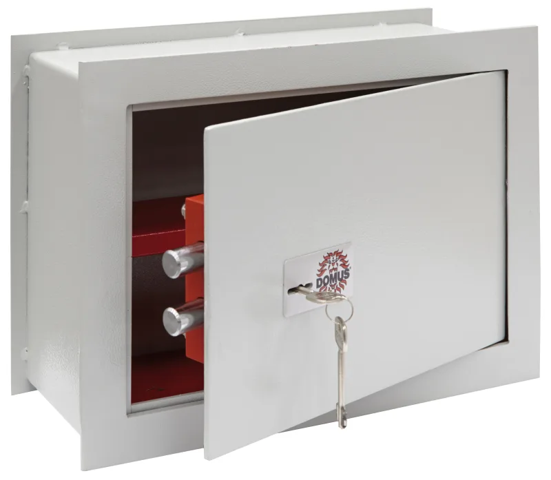 Caja fuerte para empotrar en pared arregui 271340 cerradura de llave 28x38x20 cm