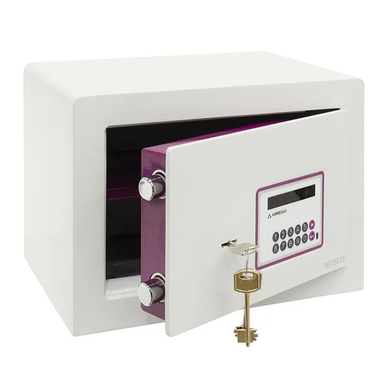 Caja fuerte arregui 150020 doble seguridad con código y con llave 25x35x25 cm