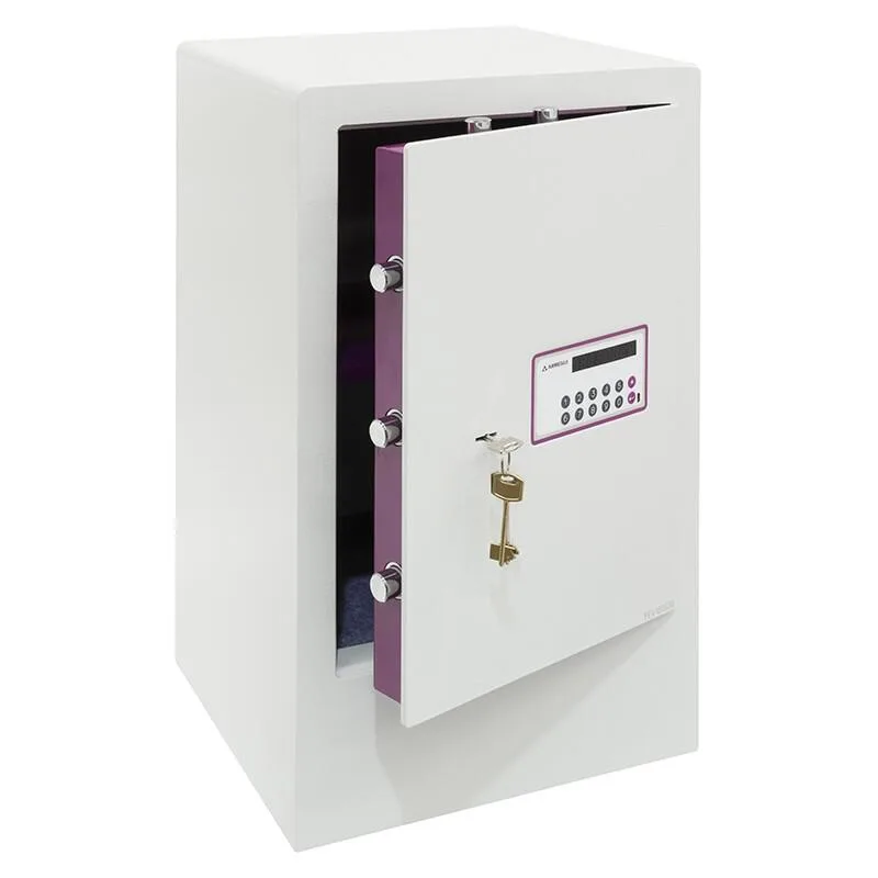 Caja fuerte arregui 150090 con código y llave, con zócalo, 71l, 62x38,5x36 cm