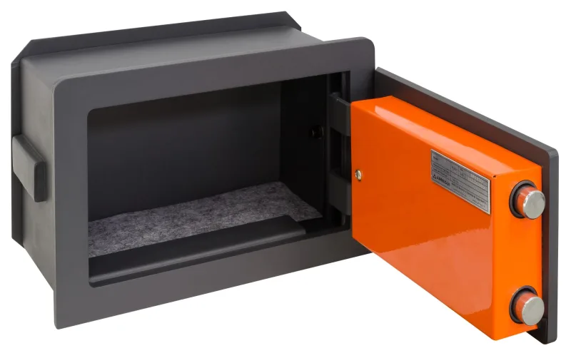 Caja fuerte empotrar arregui 181310 con llave, cerradura certificada 21x32x15 cm