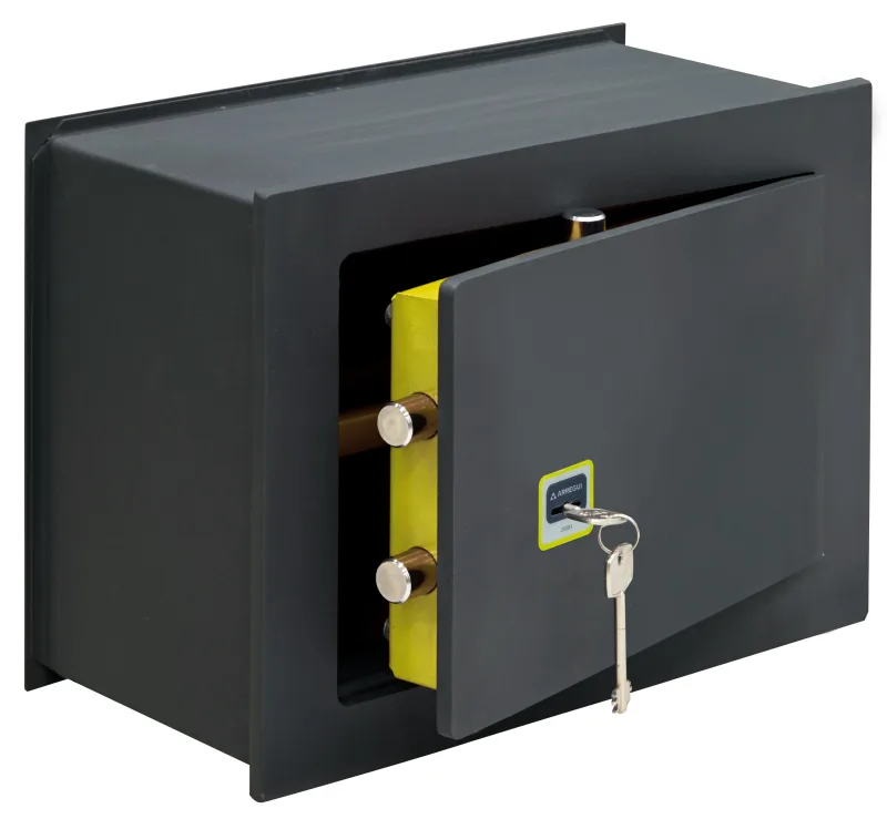 Caja fuerte para empotrar en pared arregui 281350 cerradura de llave 30x41x20 cm
