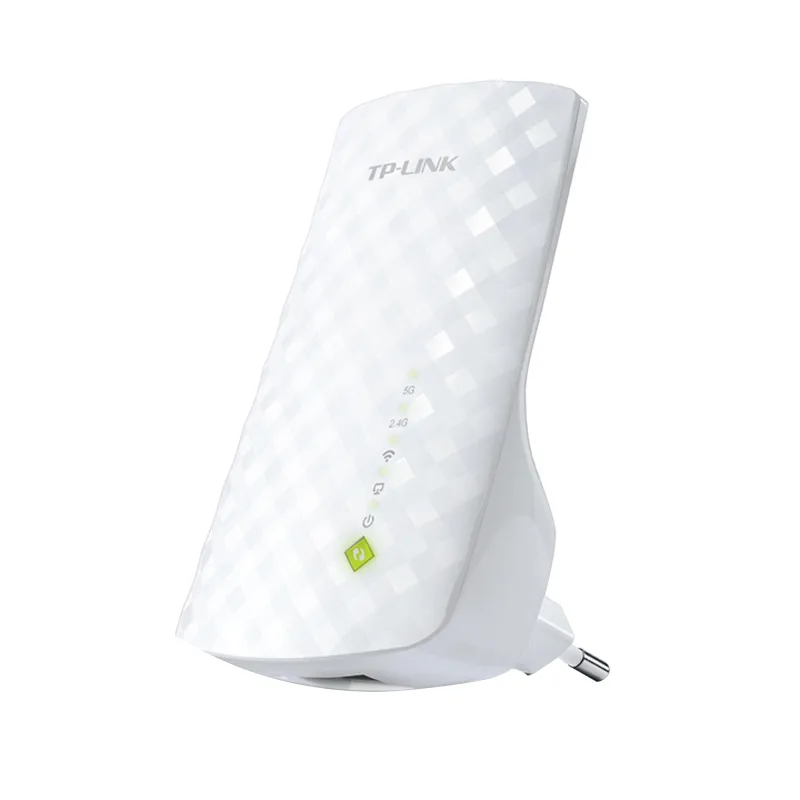 Repetidor wi-fi tp-link re200, extensor de cobertura wi-fi ac750 de doble banda, puerto ethernet