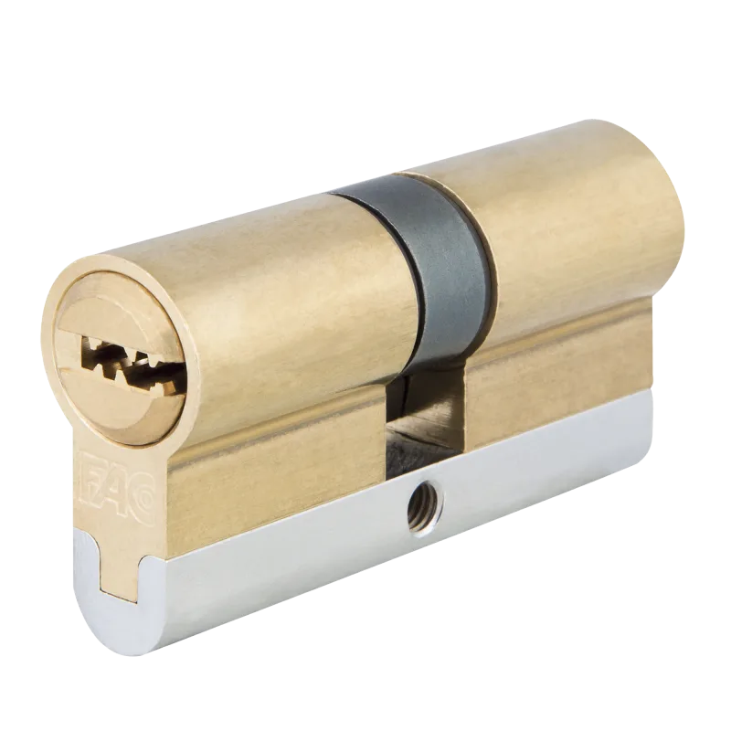 Bombin para cerradura fac rk de 30 + 30 mm latonado