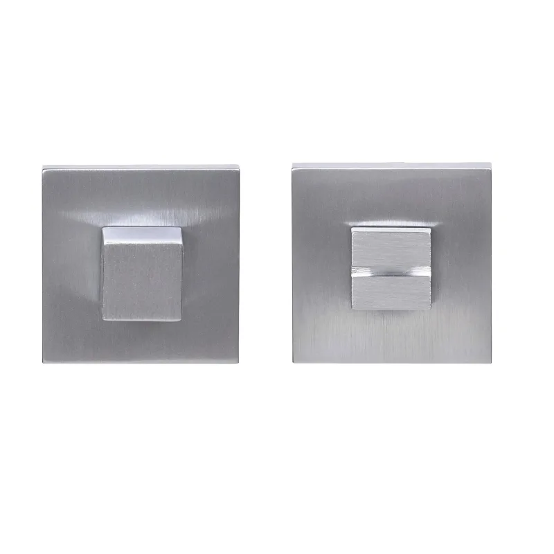 Condena de puerta de zamak cromado satinado