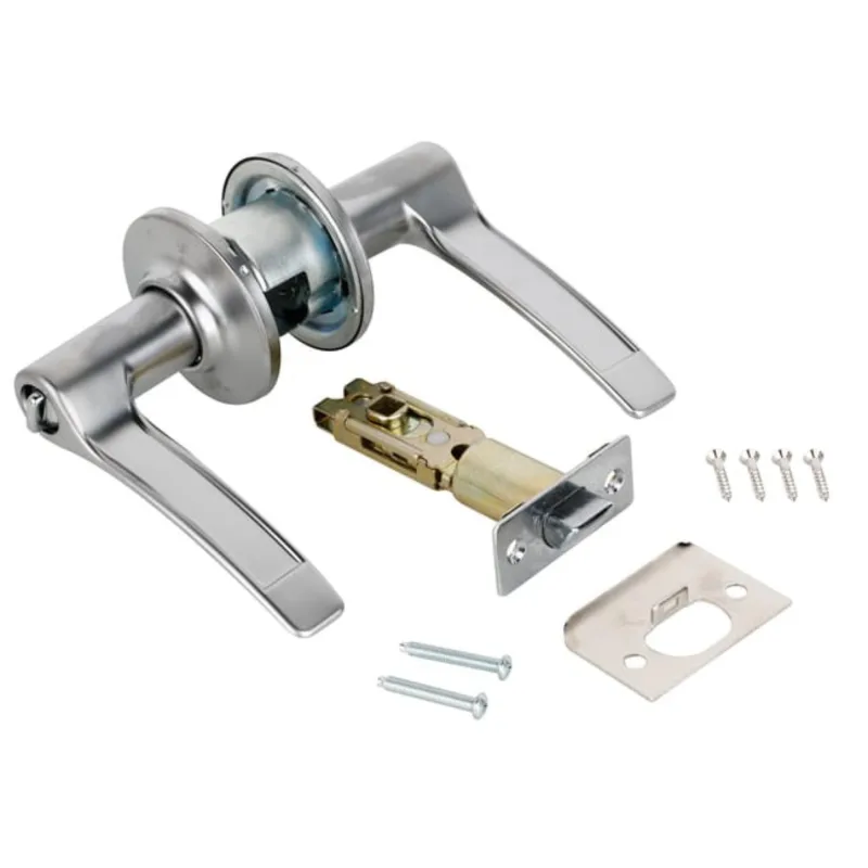 Juego de manilla barcelona de baño en acabado cromo mate