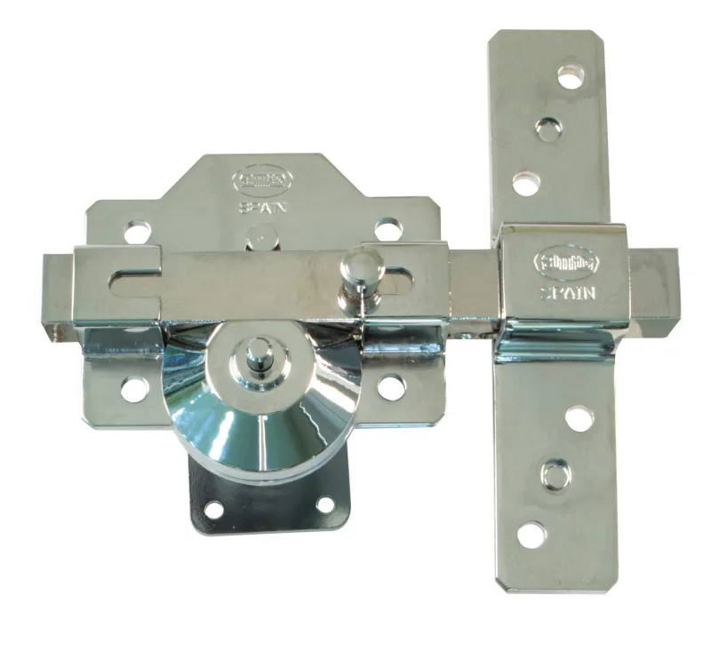 Cerrojo de seguridad amig cilindro, botón de 32 mm ancho cromado