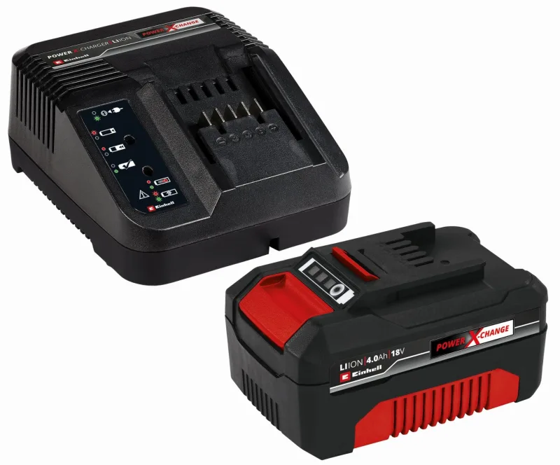 Starter kit cargador + batería 18v 4.0 ah power-x-change einhell