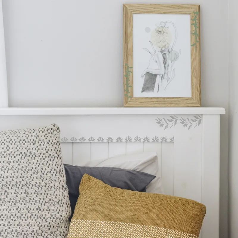 Plantilla decorativa stencil la pajarita ornaments 20x30cm