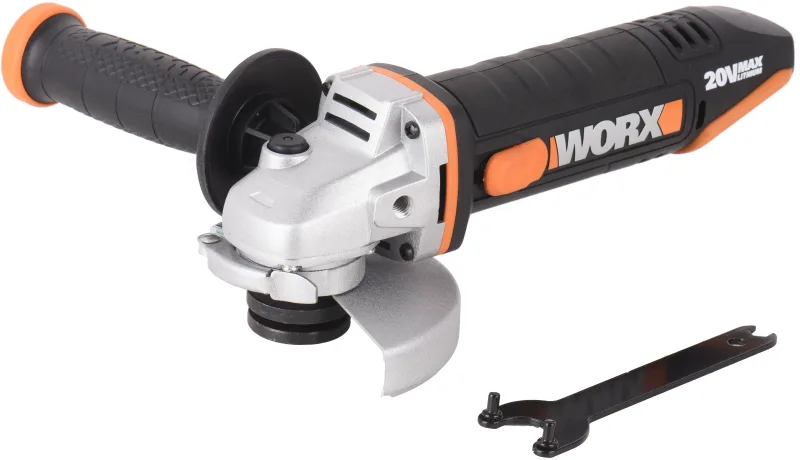 Amoladora a batería worx wx800.9 20v disco 115mm. sin batería y cargador.