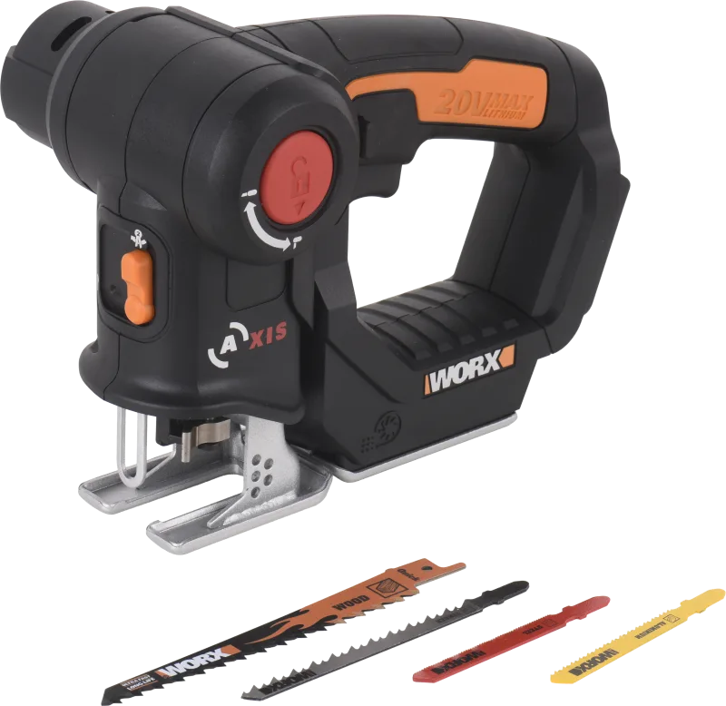 Sierra 2en1 sable/calar pendular axis worx wx550.9 20v. sin batería y cargador