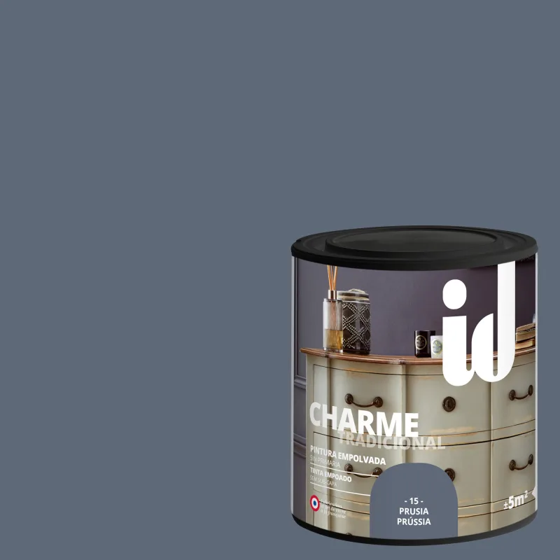 Pintura para muebles efecto charme id prusia 0,5l