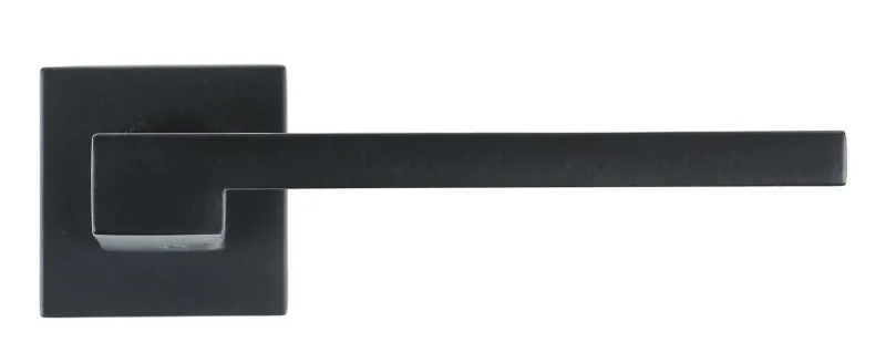 Juego de manilla con roseta dalí de zamak en negro