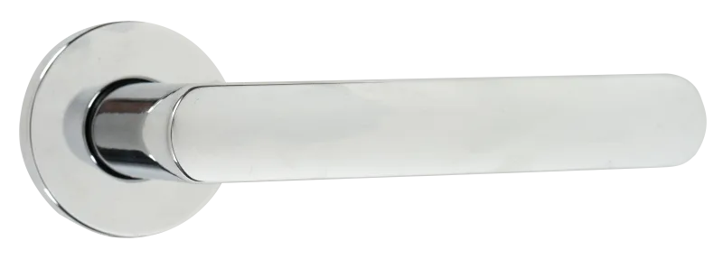 Juego de manilla con roseta endex de zamak cromado brillante