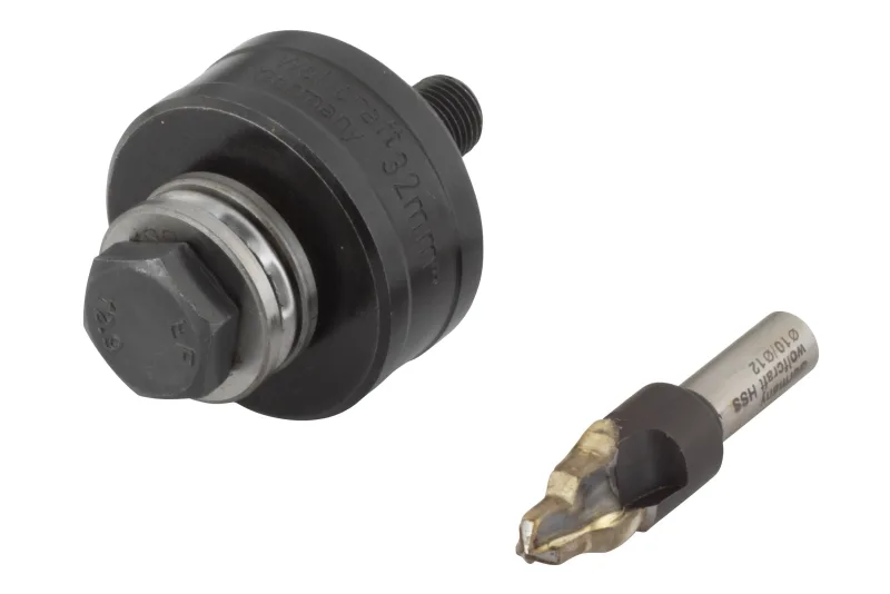 Corona para grifos con rodamiento de bolas y broca ø 32