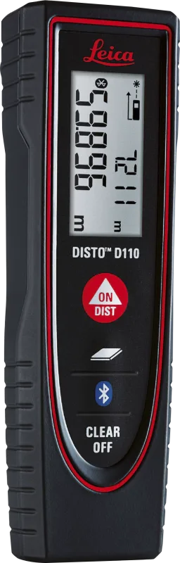 Medidor láser leica disto d110 60 metros con bluetooth, precisión ± 1,5 mm, ip54