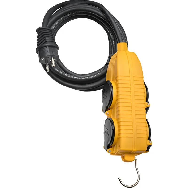 Brennenstuhl - prolunga multiprese powerblock, 10 m, giallo, 1151721
