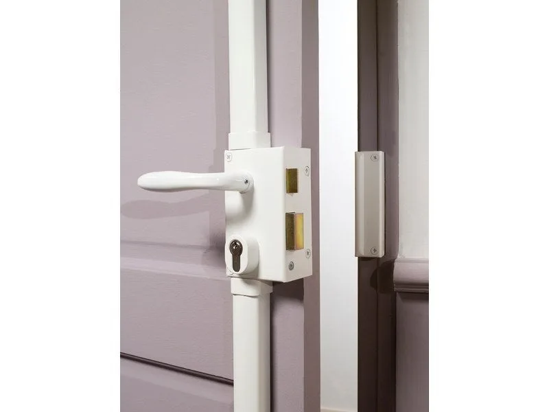 Cerradura de sobreponer multipunto bricard, maneta izquierda, entrada 50 mm