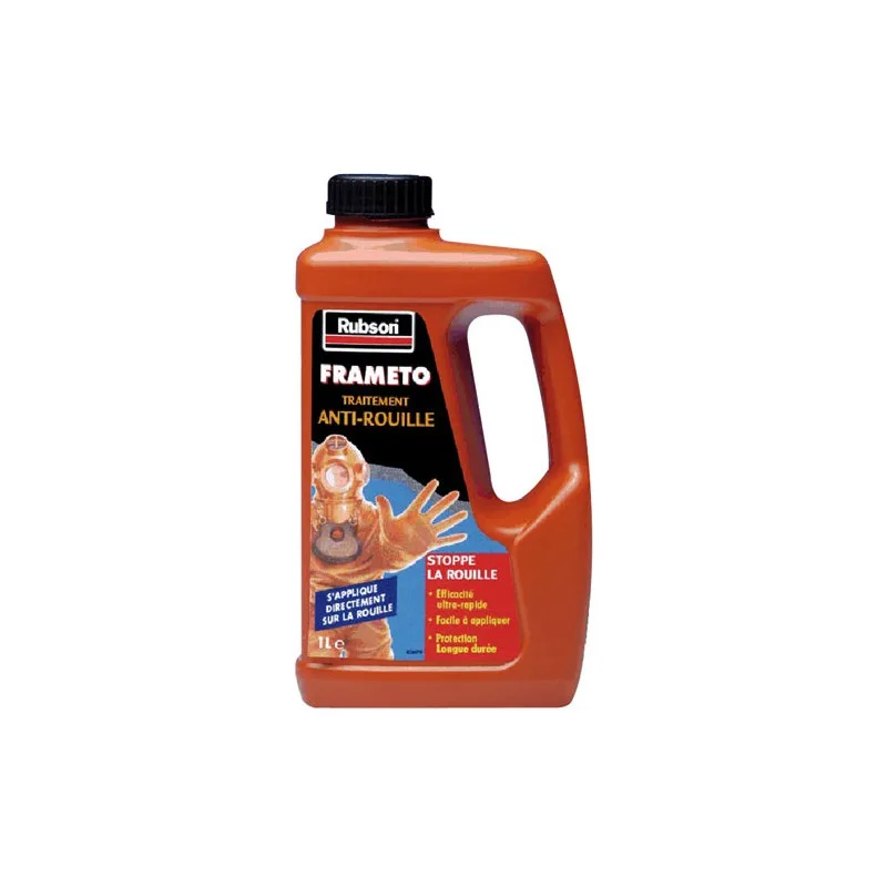 Frameto rubson protección contra la oxidación exterior / interior, negro, 1 l