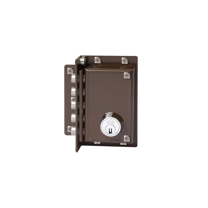 Cerradura de sobreponer de 88 mm de caja y mm de entrada marrón