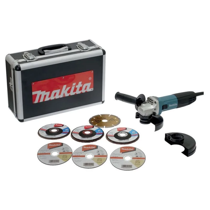 Amoladora angular con cable - ø 125 mm - 720 w - cable de alimentación 2,5 m - 1,8 kg - (caja de aluminio)