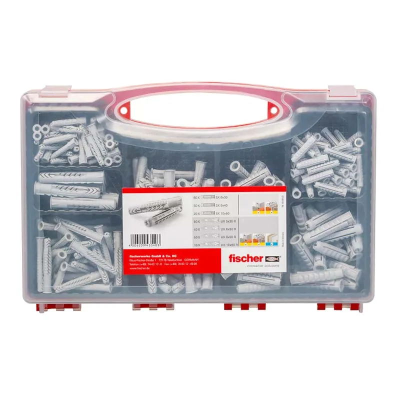 Surtido de 290 taco universal fischer experiencia de usuario roscado en sx